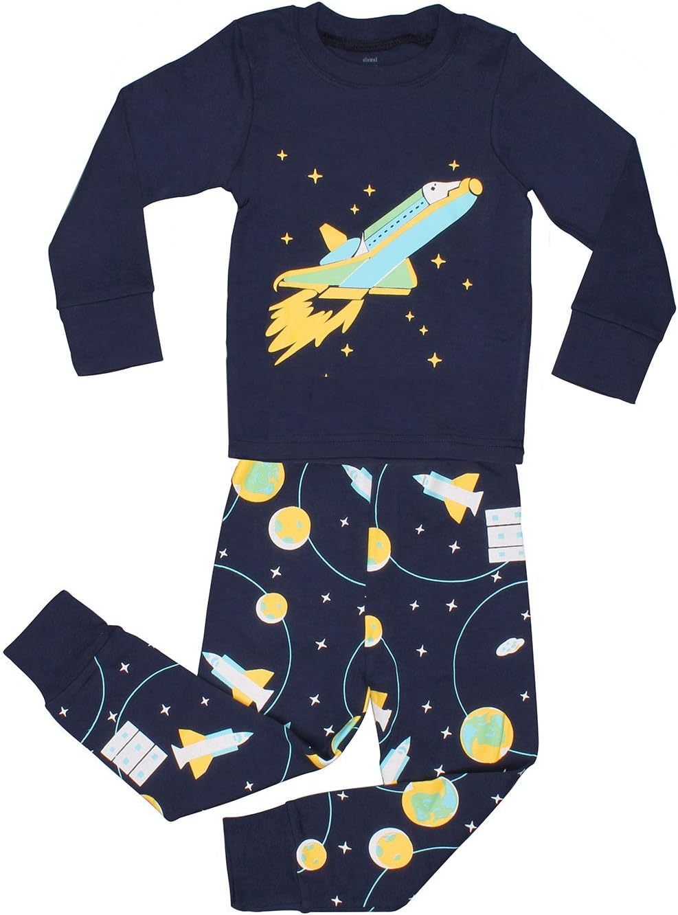 | Boys Pyjama | Baby, Toddler, Kids Nightwear | 2 Piece (Top and Pants) | 100% Cotton | Pajamas with Multiple Colours - Design Selection | Tight-Fitting Sleepwear