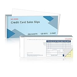 100 Sets Long Credit Card Sales Slips 7.9 * 3.3