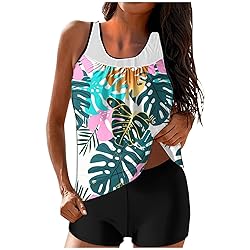 Tankini Swimsuits for Women Tummy Control Blouson