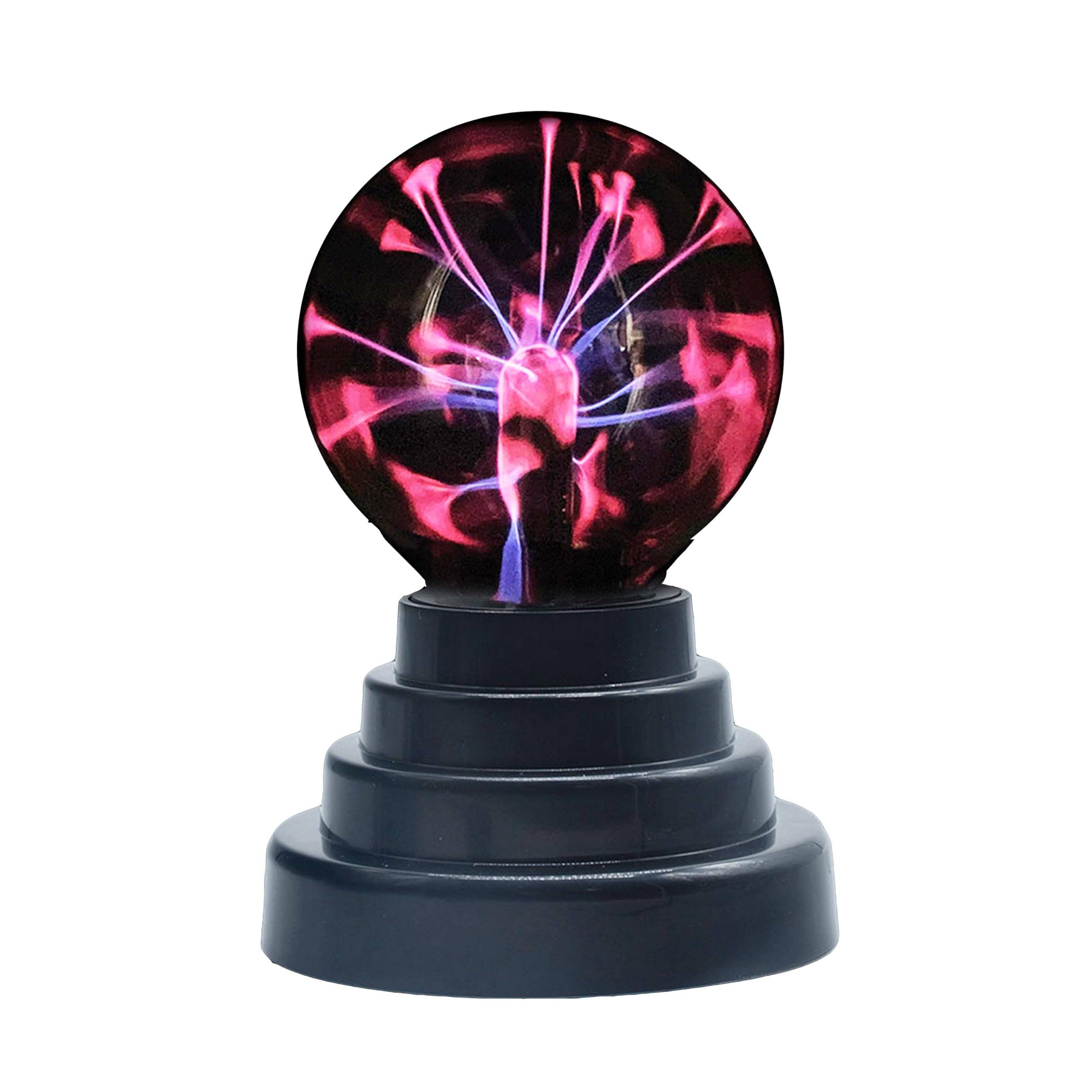 RED5 Miniature Portable Battery Powered Plasma Ball 3 Inch Size Globe Desk Lamp