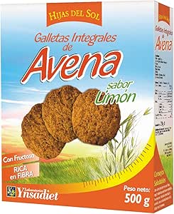 HIJAS DEL SOL Galletas Integrales de Avena, Sabor limón - 500 ...