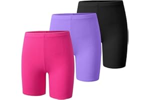 BOOPH Girls Volleyball Bike Shorts Toddler Kids Athletic Cartwheel Dance Compression Shorts 3 Pack