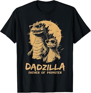 Dadzilla Father of Monsters Fathers Day Funny Dad T-Shirt