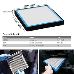 6040C Cabin Air Filter Compatible with Dodge 11-23