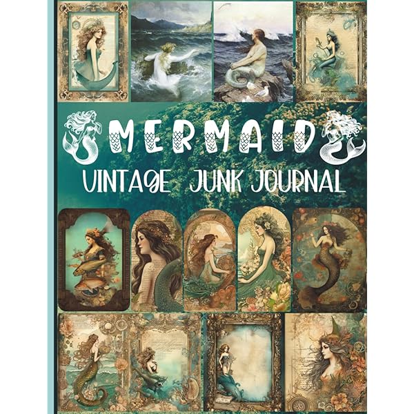 Vintage Ephemera Junk journal: Full colour slimline paperback