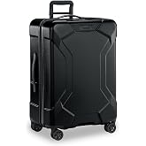 Briggs &amp; Riley Torq Medium 27 Inch Hardside Checked Luggage, Stealth Black | TSA Lock, Medium Checked Luggage for Extended Travel, Organized Packing with Garment Protection, 360-Degree Spinner Mobility
