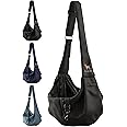 Noah & Paw Dog Sling Carrier for Small Dogs 5-18lb, Dog Sling for Small Dogs and Cats, Dog Carrier with Adjustable Padded Strap, Premium Twill, Lined with Fur, Double Safety Feature, Machine Washable