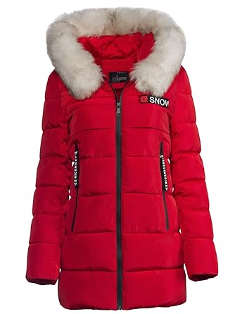 TRISENS DAMEN WINTER PARKA JACKE LAND FELL KAPUZE WARM GEFÜTTERT TAILLIERT