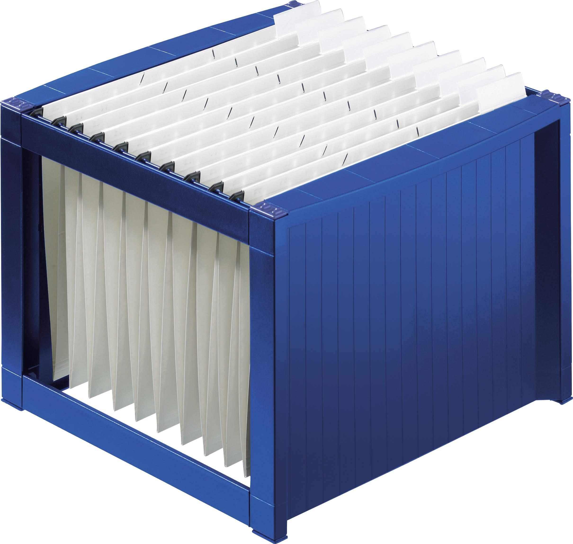 helit H6110034 Suspension Folder Box 260 x 360 x 380 mm Blue/Blue