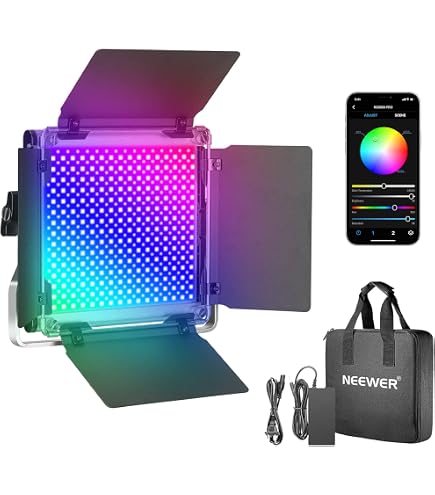 Amazon.com : Neewer 660 RGB Led Light with APP Control Adjustable