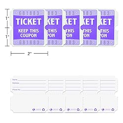 L LIKED Raffle Tickets Double Roll 2000 Tickets