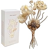 Reed Diffuser Sticks Set, Natural Paper Material, Flower Diffusers for Home Bathroom and Bedroom Decor, 12Pcs Exquisite Box