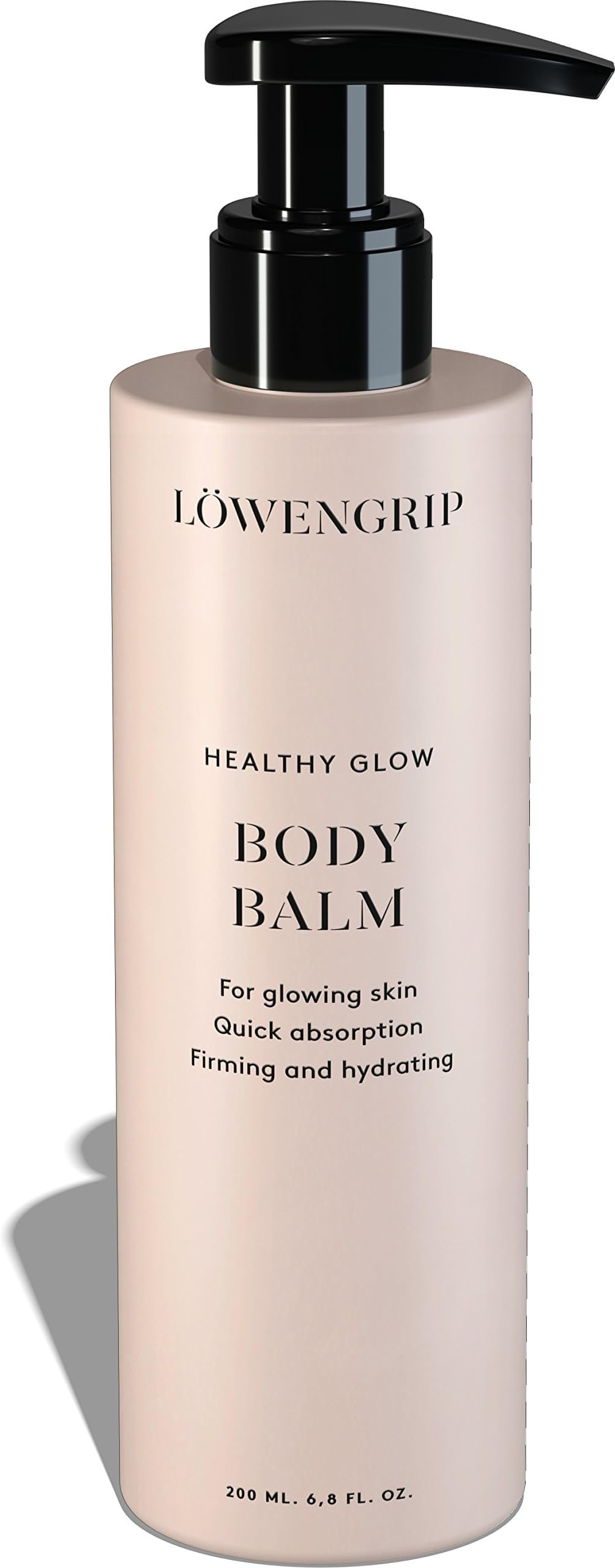 Löwengrip Healthy Glow Body Balm. Prebiotics, betacarotene & nurishing dry skin. Rehydrates sensitive & normal skin. Gives glow. Sweden’s Fastest Growing Beauty Brand. 200 ml