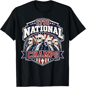 Funny Founding Fathers 1776 National Champs 250 Years T-Shirt