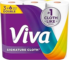 Viva Signature Cloth Paper Towels, Choose-A-Sheet Size, 3 Double Rolls, 86 Sheets per Roll (Packaging May Vary)