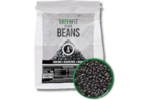 Greenfit Premium Black Beans - 5lbs Bulk Bag | Non-GMO, Gluten-Free, Vegan-Friendly | Premium Quality, Plant-Based Protein, Healthy & Versatile for Cooking & Meals