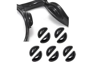 Omnful Eyeglass Nose Pads, 3.5mm Thickness Adhesive Anti Slip Glasses Nose Grips with Air Bag for Sunglasses Eyeglasses Reading Glasses (5 Pairs, Black)