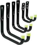 Home Smart 6x Heavy Duty Storage Hooks Wall Mount Garage Shed Bikes Tools Ladder view 1