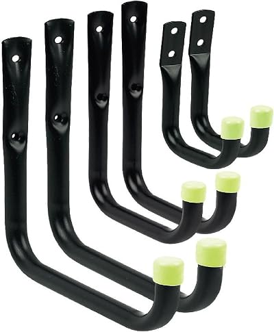 Home Smart 6x Heavy Duty Storage Hooks Wall Mount Garage Shed Bikes Tools Ladder