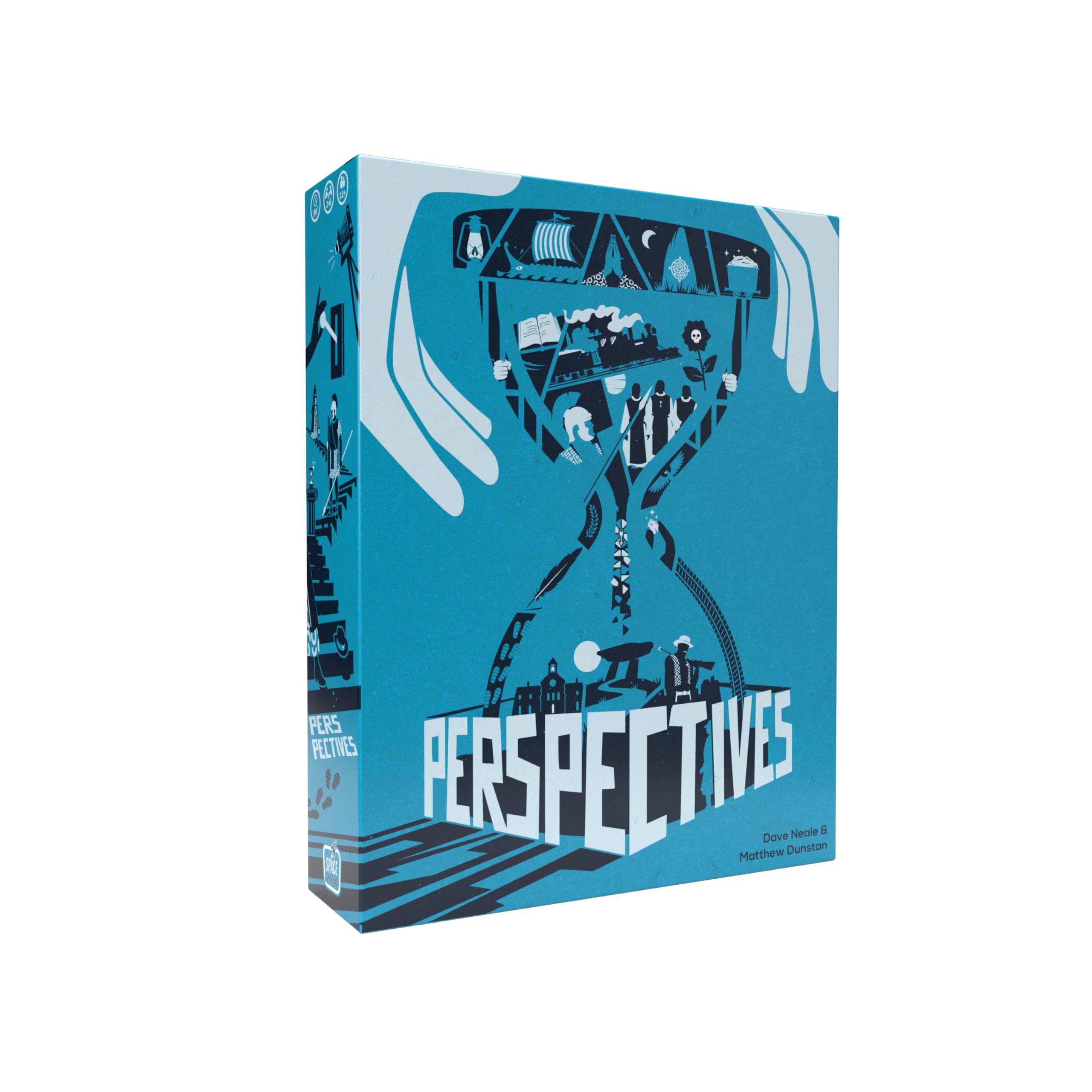Asmodee | Perspectives Blue Box | Cooperative Mystery Card Game | Ages 12+ | 2-6 Players | 90 Minutes Playing Time