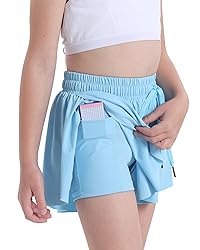 KEREDA Girls Flowy Shorts,Butterfly Shorts for Teen