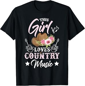 This Girl Loves Country Music T-Shirt