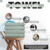 GC Gaveno Cavailia Large Towels Bath Sheet 4 Pack 450 GSM 75x135 cm view 5