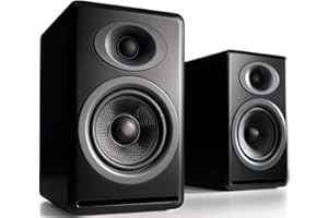 Audioengine P4 Passive Bookshelf Speakers | Home Stereo High-Performing 2-Way Desktop Speakers (Black)