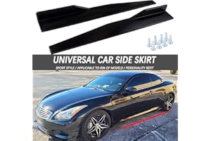JMTBNO Car Side Skirt 75cm Rocker Splitters Canard Diffuser Winglet Wings, Side Skirts Rocker Panels Side Trim Spoiler Extension Lip Bottom Line