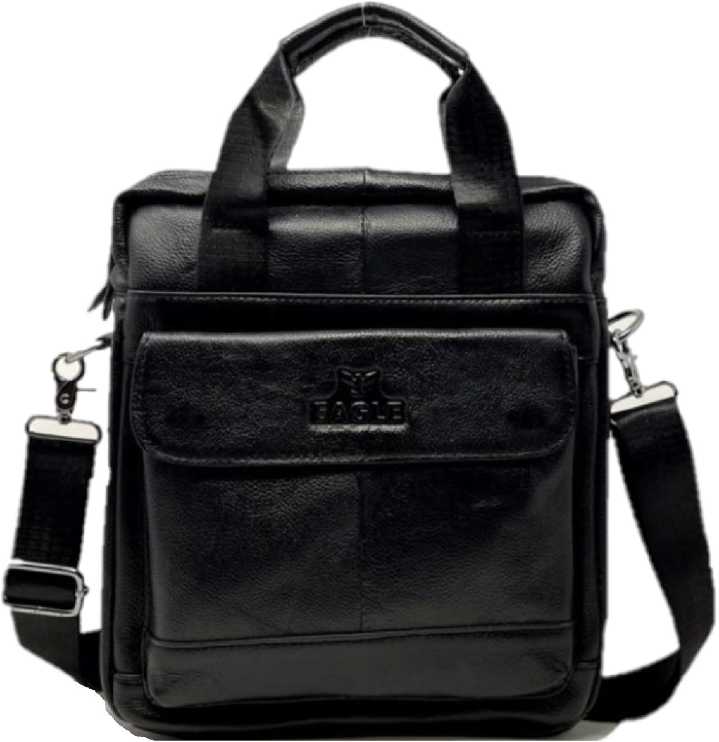 Crossbody Messenger Bag Genuine Leather Handbag Shoulder Satchel Side Bag for Work School