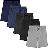Andrew Scott Men's Lounge Shorts | Drawstring & Pockets Cotton PJ-Sleep Short Bottoms | Multi Packs