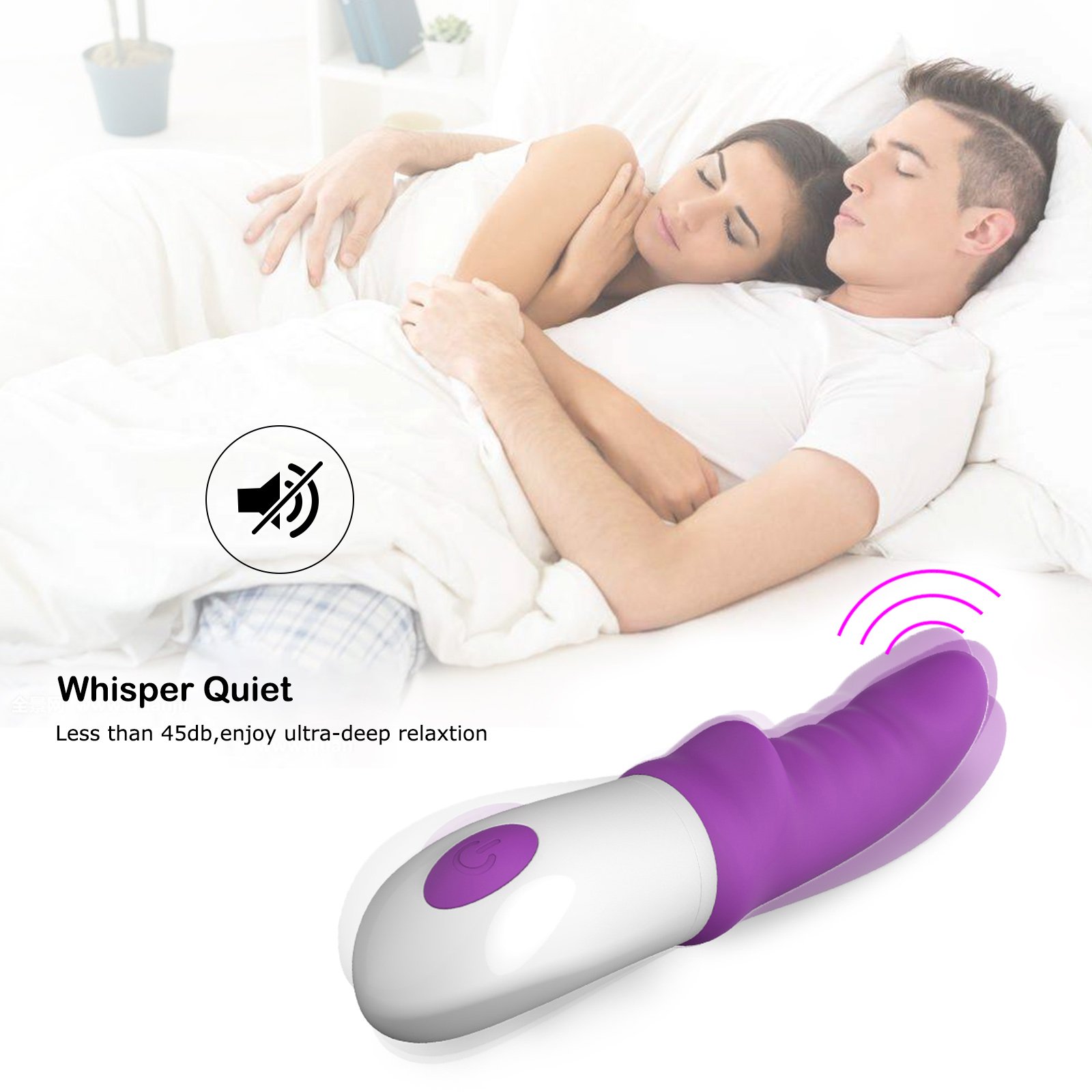 G-Spot Dildo Vibrator for Vagina, Sex Adult Toys for Women,Wand Massager Clitoris Stimulator for Beginner(Purple)