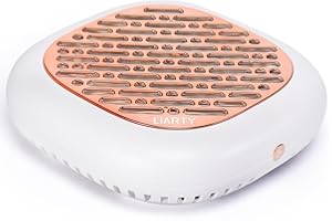 LIARTY 130W Brushless Nail Dust Collector Machine Nail Dust Vacuum Cleaner with Powerful Suction Extractor Fan for Manicure, Professional Nail Filter for Nail Art (Rose Style)