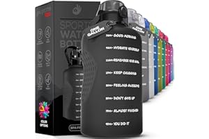 YOU GOT THIS LIVING Motivational Water Bottle with Straw & Handle,One Gallon Water Bottle 128 oz/3.8L,Reusable Water Jug, Achieve All-Day Hydration SpillProof, BPA FREE