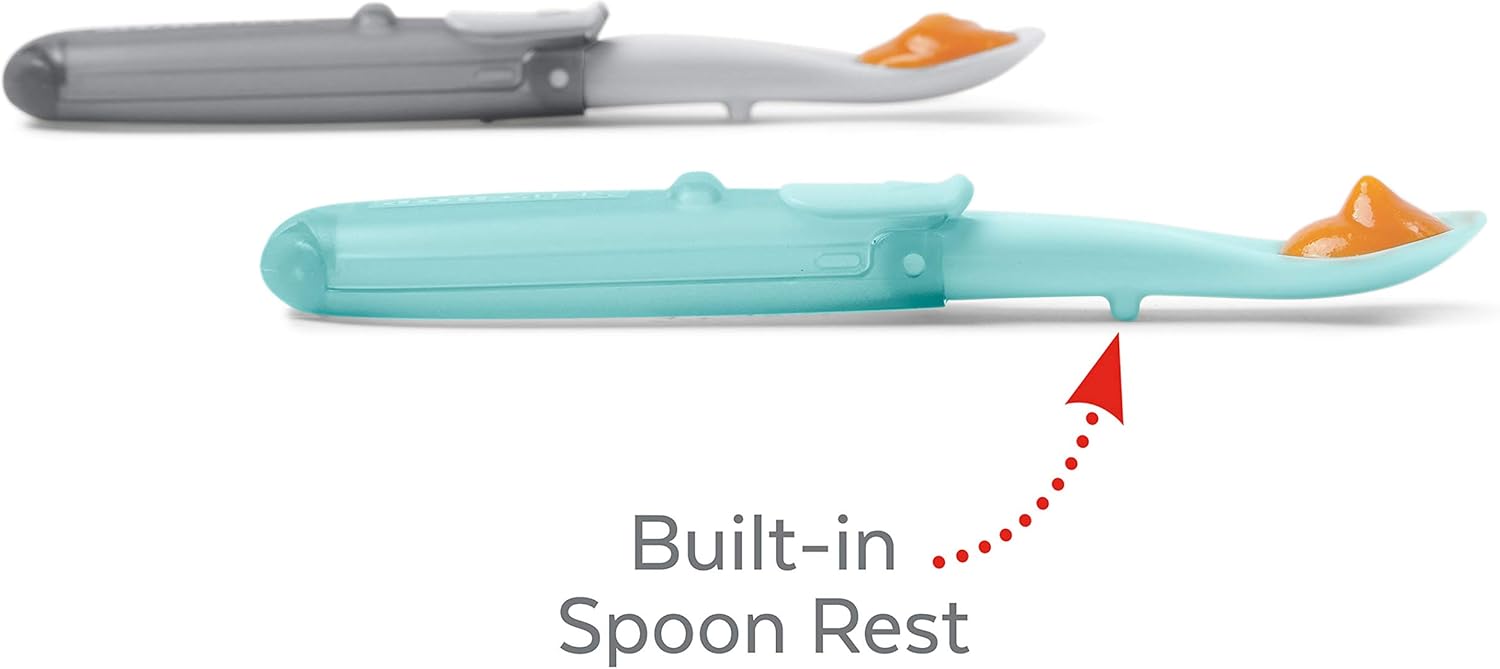 Allattamento E Pappa Facili Da Piegare Colore Grigio E Foglia Di Te Skip Hop 30 G Confezione Da 2 Cucchiai Da Viaggio Prima Infanzia Laaldeasanicolas Es