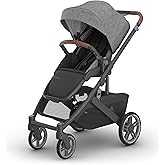 UPPAbaby Cruz V3 Stroller - from Birth + Car Seat Compatible - Full-Size, Reversible Seat - Infant Insert, Bug and Rain Shiel