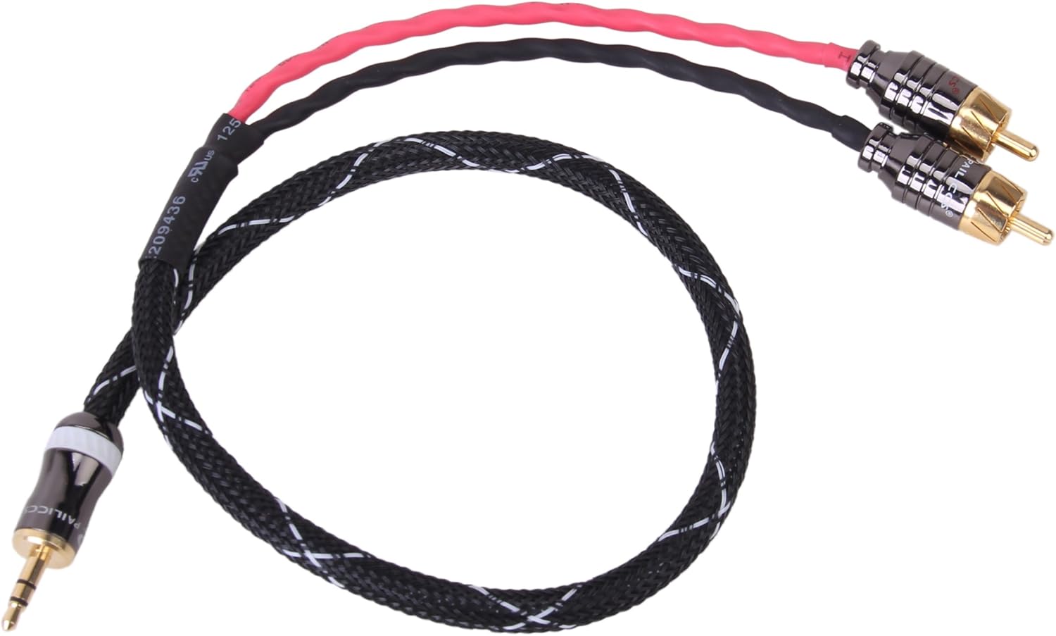 3.5mm (Headphone Jack) to RCA Cable 1 Meter