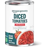 Amazon Grocery, Canned Fire Roasted Diced Tomatoes, 14.5 Oz