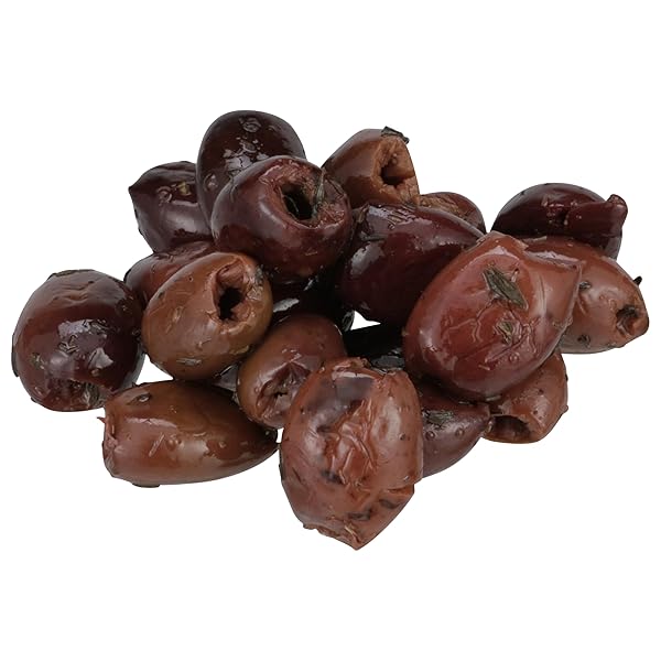 MARIO CAMACHO FOODS PITTED SNACK OLIVES, KALAMATA WITH A HINT OF THYME, 1.05 OUNCE