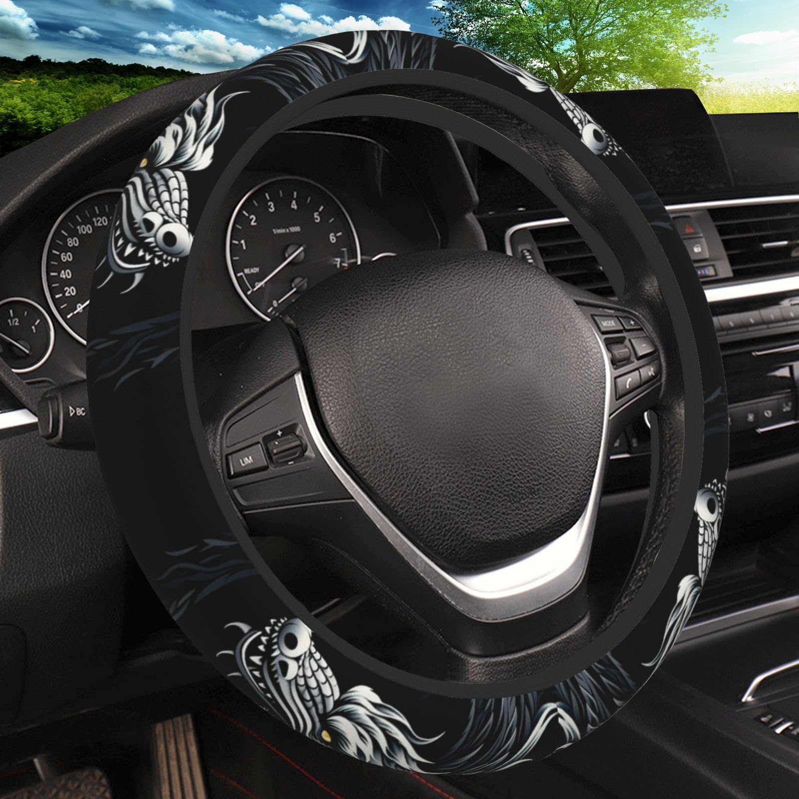Cool Dragon Steering Wheel Cover, Non-Slip