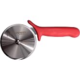 Dexter-Russell P177AR-PCP 4" Pizza Cutter | Commercial-Grade Stainless Steel Blade with Textured Red Handle | SANI-SAFE Series | Made in USA
