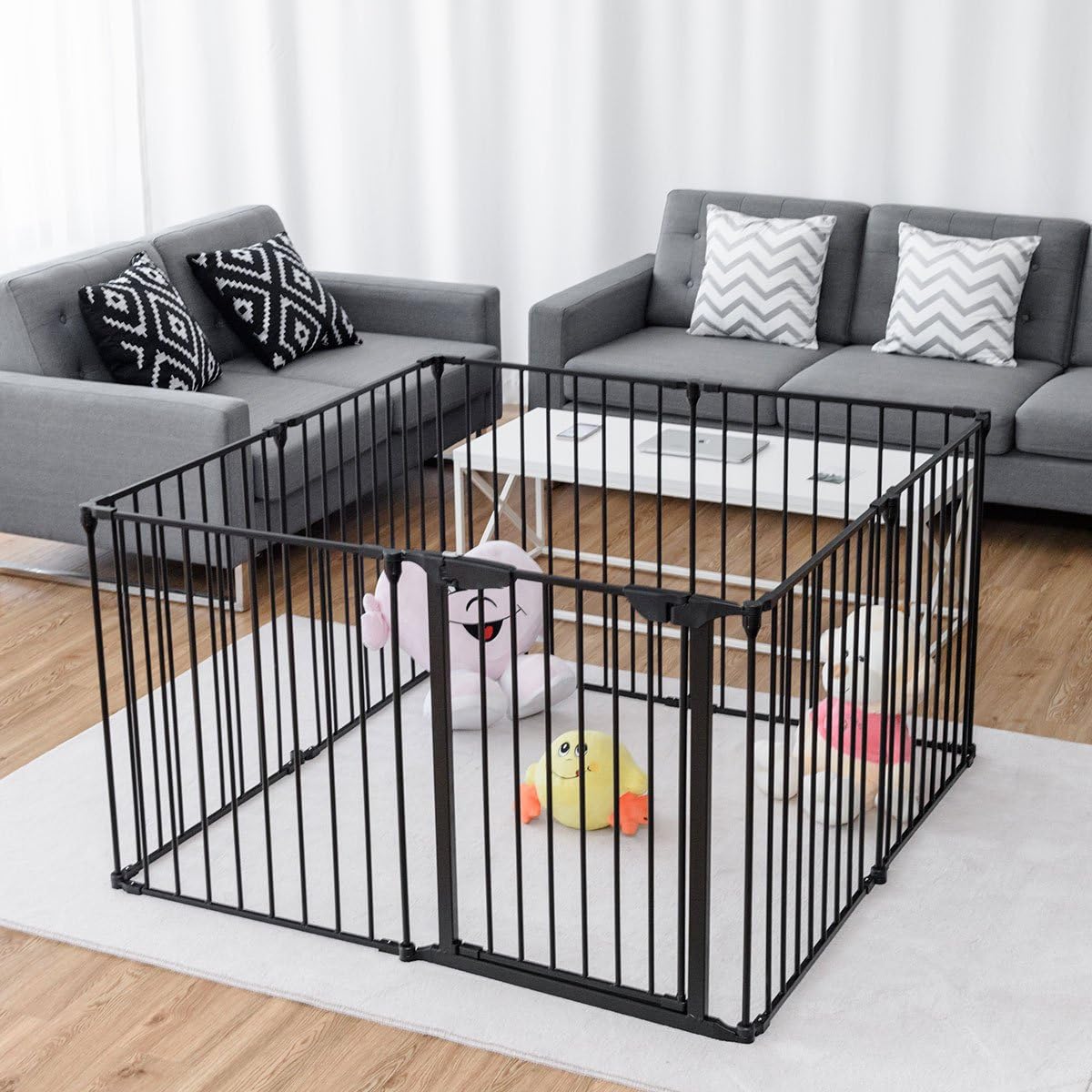 COSTWAY Barrière De Sécurité Pour Bébé, Animaux Enfant Grille De Protection Cheminée Pare-Feu De Cheminée, 500x74,5cm Avec 8 Pans, Noir 12 COSTWAY Barrière De Sécurité Pour Bébé, Animaux Enfant Grille De Protection Cheminée Pare-Feu De Cheminée, 500x74,5cm Avec 8 Pans, Noir -Mottetch Boutique AAHKMJXYDAFdJAOAIMEbOAchmHpFU373 mFTVEalc7Zs9nSWNUJsFBaqK7Zy4hbY