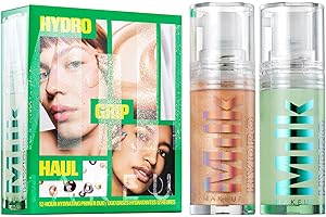 Milk Makeup Hydro Grip Primer with Hyaluronic Acid + Niacinamide – Hydrating Face Primer Grips Makeup for Up to 12 Hours – Silicone-Free, Lightweight Gel with Dewy Finish