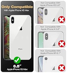 Dexnor for iPhone Xs max Case, [Built in Screen