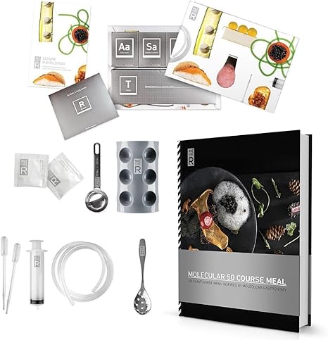 Molecule R Cuisine R 50 Meal Cook Book Combo Molecular Gastronomy Kit And Culinary Food Styling Pump Marinadespritze Special Twin Pack Amazon De Kuche Haushalt