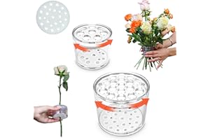 Colenza 2 Packs Spiral Ikebana Stem Holder for Flowers, Flower Holder for Boquet, Flower Arranger Twist, Flower Arrangement Holder, Spiral Bouquet Twister Flower, for Vase Decor