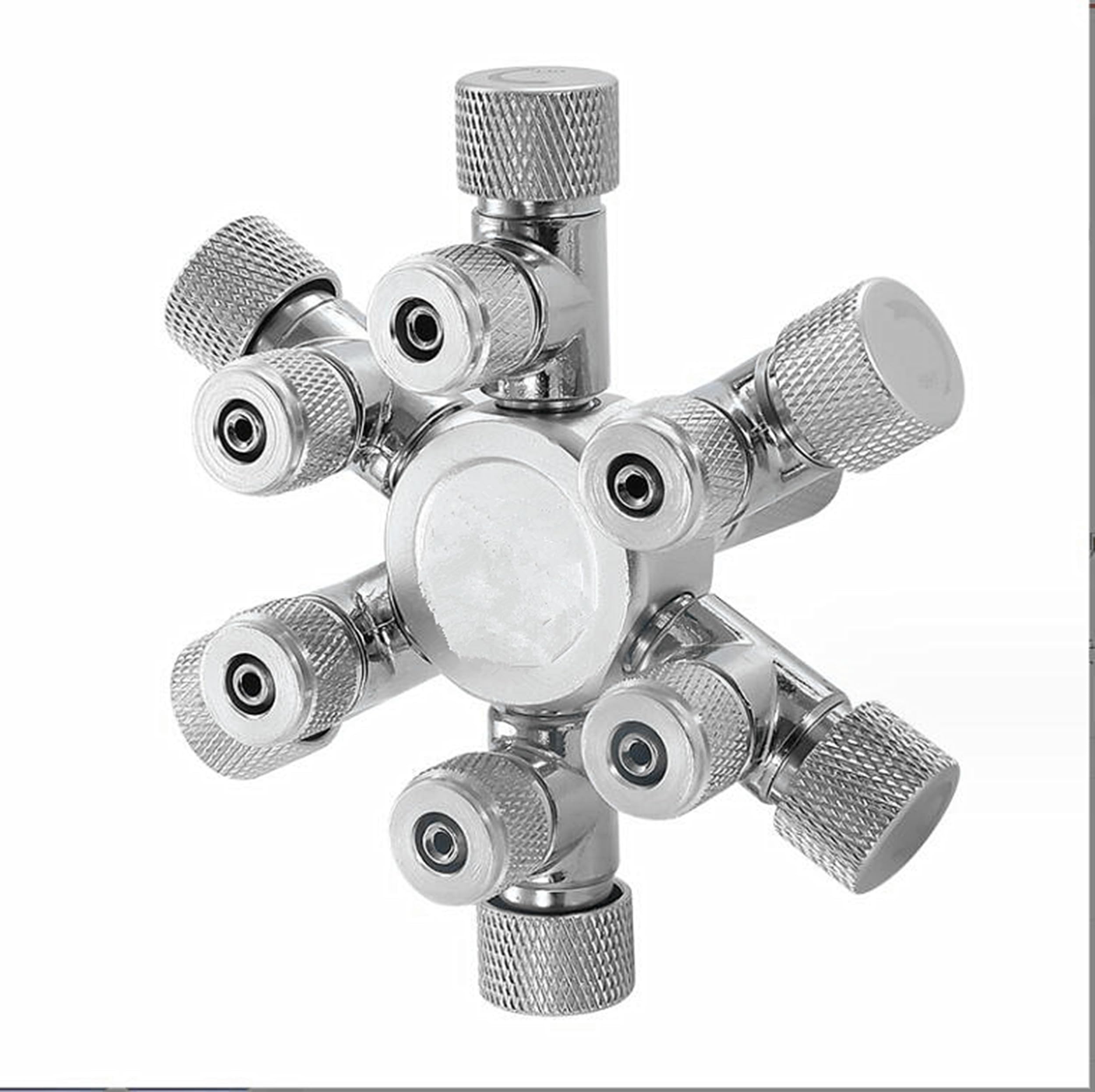 Photo 1 of BestParts 6 Way CO2 Splitter Distributor Valve, Multi Ways CO2 Pass Splitter Regulator CO2 Splitter Valve for Aquarium Fish Tank