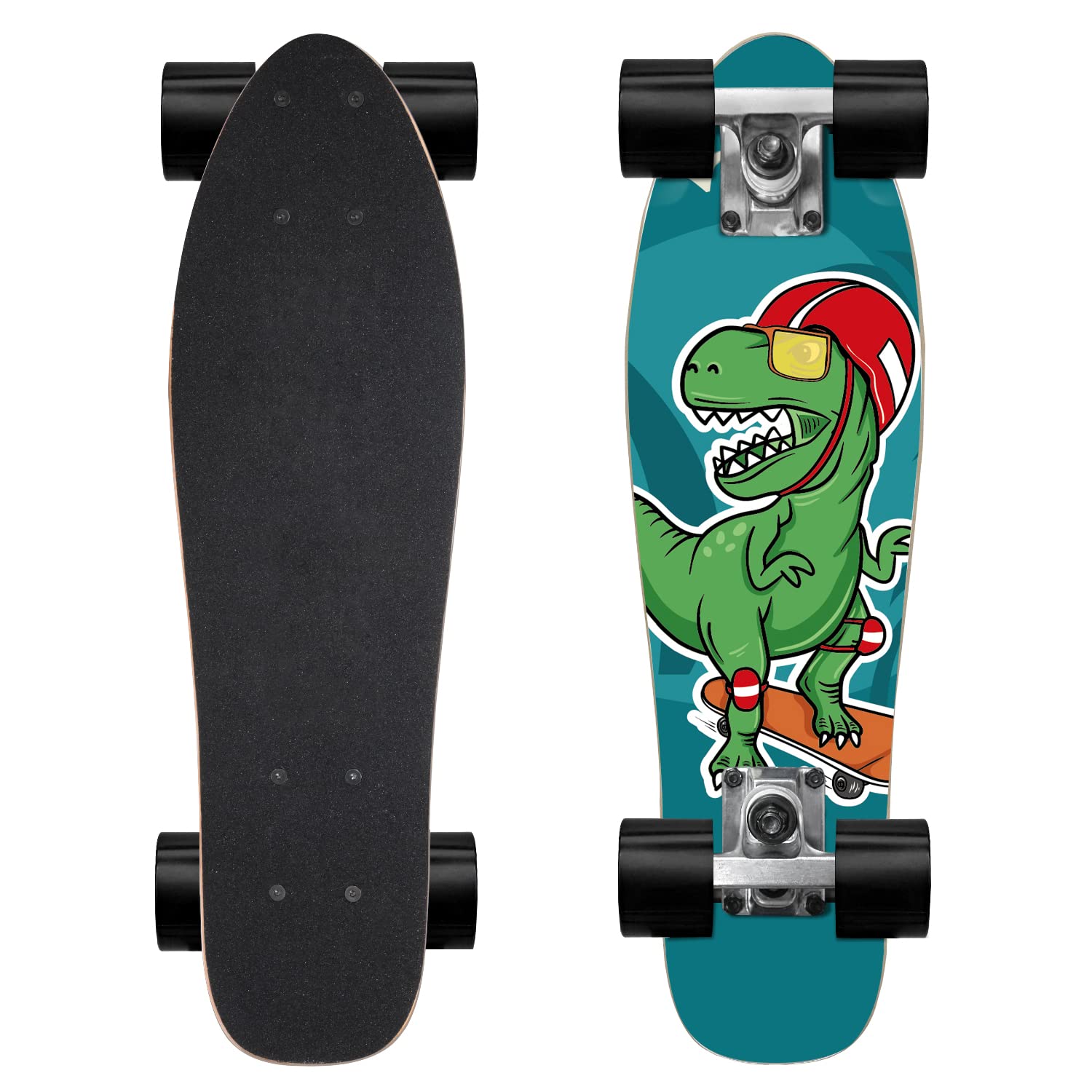 KO-ON Skateboard Complete Skateboards 22 Inch Mini Cruiser Skateboards for Beginners Kids Boys and Girls