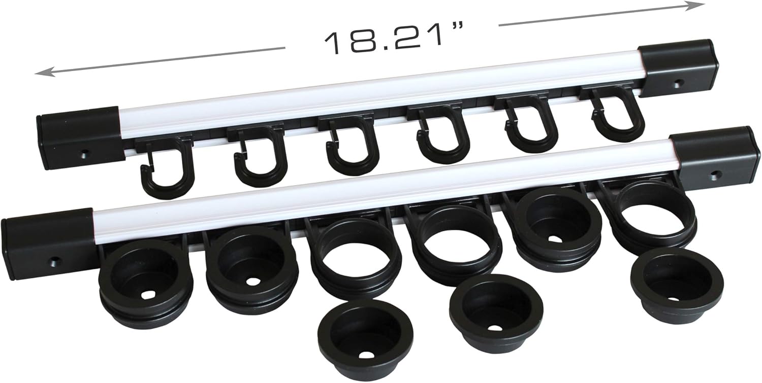 Rush Creek Creations All Weather 6 Fishing Rod Storage Wall, Ceiling, or Garage Rack : Sports & Outdoors