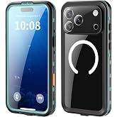 IP68 Waterproof Case for iPhone 17 Pro Max, MagSafe Compatible, Teal | Built-In Screen Protector, Shockproof Silicone, Underwater Focus Slider, IP68 1.5m, iPhone 18 Pro Max Compatible